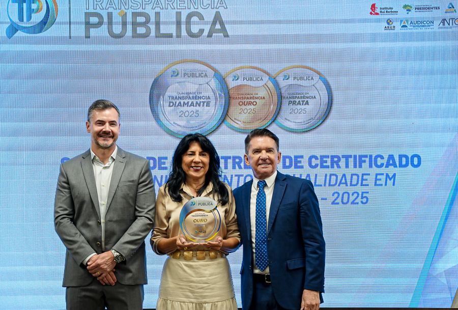 Cáceres recebe Selo Ouro de Transparência Pública e alcança um dos maiores índices do Estado